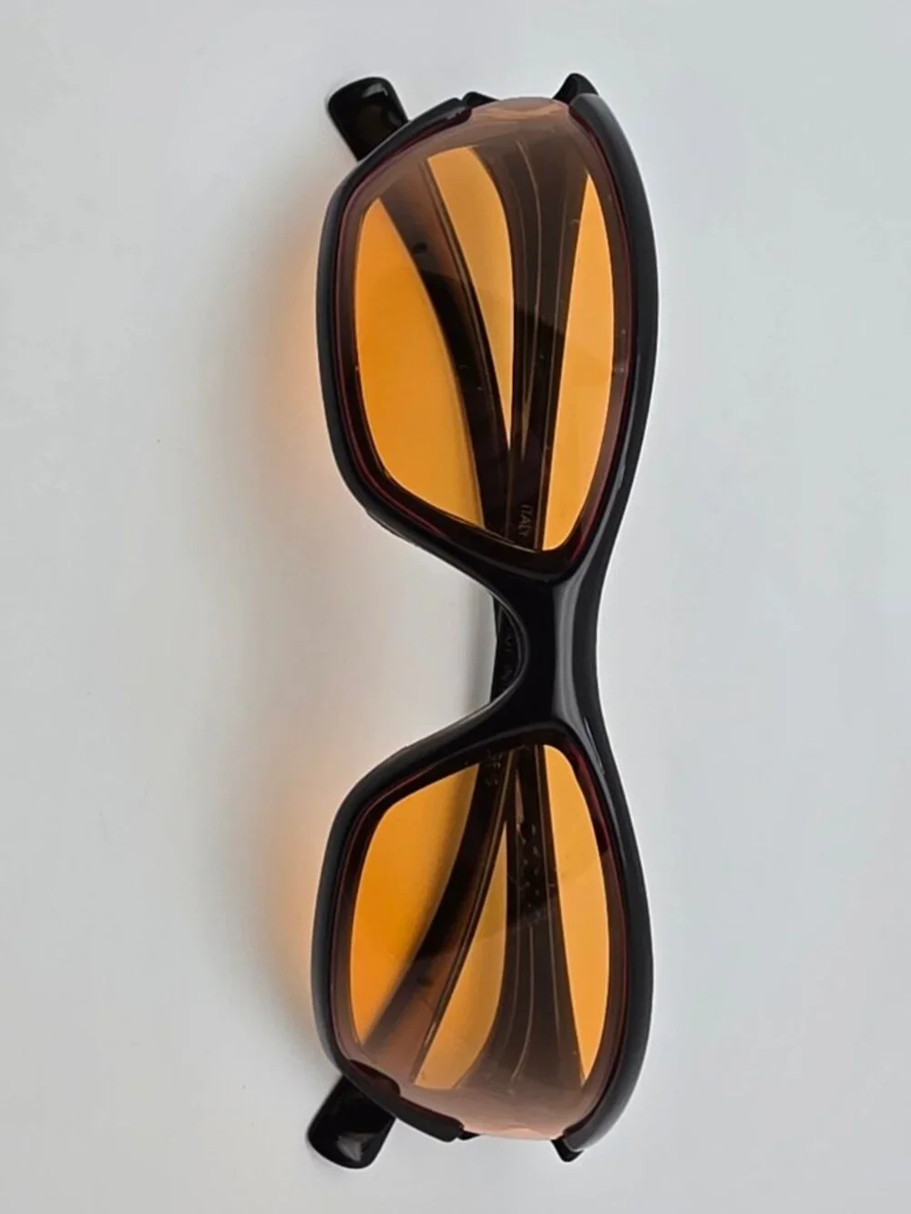 Nike EA0008 001 Interchange/S Black Frame Amber Lens Sunglasses Italy 65-19-134